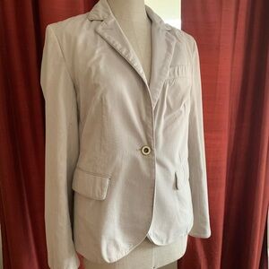 Women's Classic White Striped Blazer